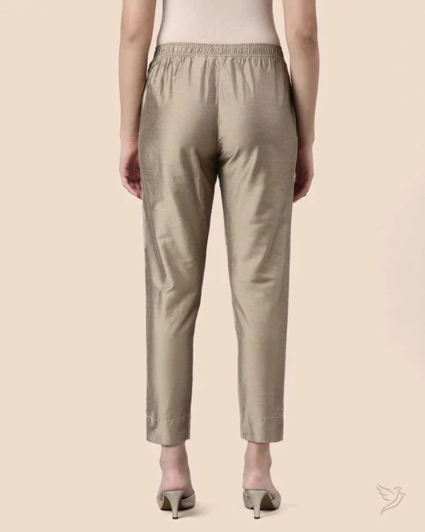 Metallic Straight Pant - Honey Dew - Image 6